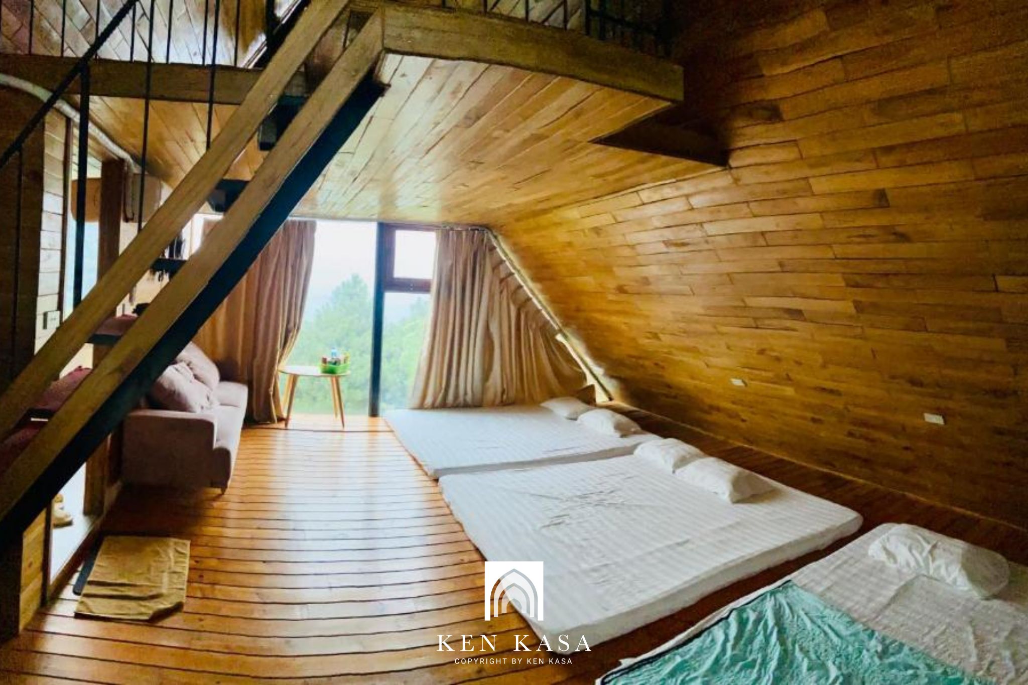 mẫu thiết kế phòng homestay bằng gỗ du thuyền homestay